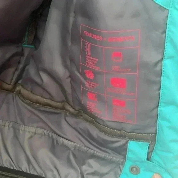 [L]Firefly Aquabase Turquoise Blue Ski/Snow  Winter Jacket - Picture 9 of 14